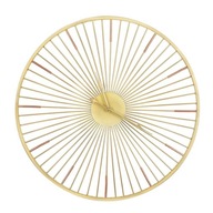 Nástenné hodiny, závesné kovové, zlaté, módne, 60 cm Nástenné hodiny, závesné kovové, zlaté, módne, 60 cm