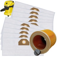 10x FILTRAČNÉ VRECKÁ PRE VYSÁVAČ KARCHER WD3 SE4001 WD2 PLUS KWD V-17 V-15 V12 10x FILTRAČNÉ VRECKÁ PRE VYSÁVAČ KARCHER WD3 SE4001 WD2 PLUS KWD V-17 V-15 V12