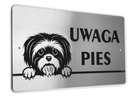INOX tanier - POZOR DOG - Shih Tzu INOX tanier - POZOR DOG - Shih Tzu