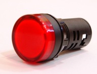 Signálna kontrolka LED Červená 22mm 24V AC / DC