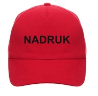 Baseballová čiapka PRINT 100% červená bavlna Baseballová čiapka PRINT 100% červená bavlna