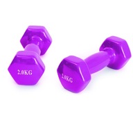 2x Tréningové činky Fitness závažia 2kg SET 2x Tréningové činky Fitness závažia 2kg SET