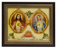 OBRAZ OTVORENÉ SRDCE MÁRIE RÁM DREVO 25X30 SKLO OBRAZ OTVORENÉ SRDCE MÁRIE RÁM DREVO 25X30 SKLO