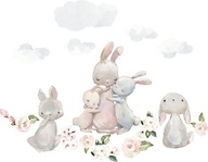 Detské samolepky na stenu Bunnies D344 100cm Detské samolepky na stenu Bunnies D344 100cm