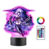 Genshin Impact 3D tlačená LED nočná lampa Genshin Impact 3D tlačená LED nočná lampa