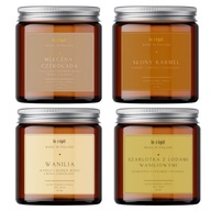 SET - VONNÉ SÓJOVÉ SVIEČKY 4 x 60 ml RUČNÁ VÝROBA SET - VONNÉ SÓJOVÉ SVIEČKY 4 x 60 ml RUČNÁ VÝROBA
