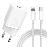 Rýchlonabíjacia kocka USB-C napájací zdroj Baseus 20W kábel pre iPhone Lightning Rýchlonabíjacia kocka USB-C napájací zdroj Baseus 20W kábel pre iPhone Lightning