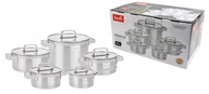 SÚPRAVA HRNCE HRNCE 10 OCELOVÉ 18/10 INOX INDUKČNÉ SÚPRAVA HRNCE HRNCE 10 OCELOVÉ 18/10 INOX INDUKČNÉ