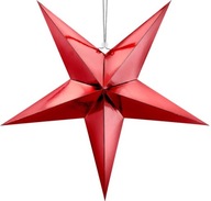 Červené zrkadlo STAR DECORATION závesné 70 cm Červené zrkadlo STAR DECORATION závesné 70 cm