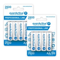 8 x R6/AA everActive 2600 mAh Ni-MH pripravené na použitie 8 x R6/AA everActive 2600 mAh Ni-MH pripravené na použitie