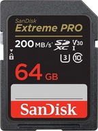 Vysokorýchlostná karta SanDisk 64 GB 200 MB/s 4K Video SDXC SD