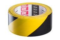 Žlto-čierna výstražná páska 48mmx33m Scley