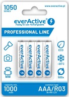 AAA everactive N-MH R03 1050 mAh batérie, 4 kusy, blister pripravený na použitie AAA everactive N-MH R03 1050 mAh batérie, 4 kusy, blister pripravený na použitie