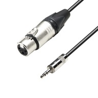 ADAM HALL K5MYF MIKROFÓNNY KÁBEL XLR-JACK 3,5 3m ADAM HALL K5MYF MIKROFÓNNY KÁBEL XLR-JACK 3,5 3m