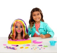 Barbie Styling Head Neon Rainbow Doplnky HMD80 Barbie Styling Head Neon Rainbow Doplnky HMD80