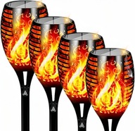4X SOLÁRNE LED LAMPA EFEKT OHŇA PLAMEŇA 4X SOLÁRNE LED LAMPA EFEKT OHŇA PLAMEŇA