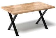 Kuchynský stôl do podkrovnej jedálne X stôl ZLATÝ DUB