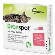 Dronspot pre stredne veľké mačky 60 mg/15 mg 2 pipety