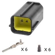 6-pinová econoseal zásuvka 6-pinová econoseal zásuvka