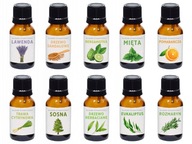 10x sada esenciálnych olejov na aromaterapiu