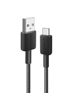 Kábel Anker 322 USB-A na USB-C 0,9m čierny