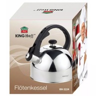 PLYNOVÁ kanvica s píšťalkou, STRIEBORNÁ OCEL, MALÝ, 1 L, LESK, INDUKCIA PLYNOVÁ kanvica s píšťalkou, STRIEBORNÁ OCEL, MALÝ, 1 L, LESK, INDUKCIA