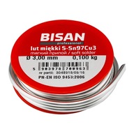 TIN Mäkká spájka 3mm 100g spájkovacie spojivo TIN Mäkká spájka 3mm 100g spájkovacie spojivo