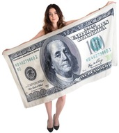 Plážový uterák v hodnote 100 $ DOLLAR BANKNOTE