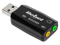 USB 5.1 zvuková karta Rebel 3D Sound Virtual 5.1