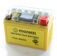 12V 4Ah gélová batéria Moretti YTX4L-BS s LCD displejom 12V 4Ah gélová batéria Moretti YTX4L-BS s LCD displejom