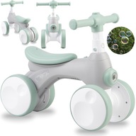 Bicykel MoMi TOBIS balančný, jazdiaci bicykel s bublinkami, sivý Bicykel MoMi TOBIS balančný, jazdiaci bicykel s bublinkami, sivý