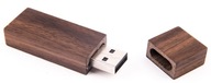 Drevený kľúč Pendrive tmavý orech úzky 32 GB Drevený kľúč Pendrive tmavý orech úzky 32 GB
