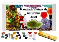 Kolekcia, Sada prírodných kameňov a minerálov 24 kusov DARČEK Kolekcia, Sada prírodných kameňov a minerálov 24 kusov DARČEK