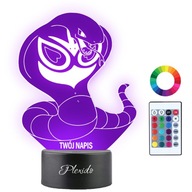 Arbok 3D LED nočná lampa Pokémon Anime Darček pre váš nápis Gravírovanie mena Arbok 3D LED nočná lampa Pokémon Anime Darček pre váš nápis Gravírovanie mena