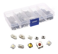 Sada mikrospínačov taktových spínačov 200 ks BOX SMD Sada mikrospínačov taktových spínačov 200 ks BOX SMD