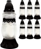 SKLENÉ LAMPY NA ZELENINU 30CM 45H 6 KS SKLENÉ LAMPY NA ZELENINU 30CM 45H 6 KS