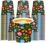 PAPIEROVÉ ŠÁLKY NA KÁVU, JEDNORÁZOVÉ ŠÁLKY, 250 ml, ORIGINÁL KUJAWSKI VZOR PAPIEROVÉ ŠÁLKY NA KÁVU, JEDNORÁZOVÉ ŠÁLKY, 250 ml, ORIGINÁL KUJAWSKI VZOR