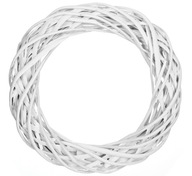 Prútený veniec, základ venca - biely, 36 cm Prútený veniec, základ venca - biely, 36 cm