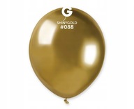 AB50 lesklé 5 palcové balóny - zlaté/ 100 ks.