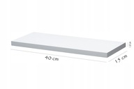 Závesná polica 40x15cm - minimalistický dizajn a funkčnosť v jednom Závesná polica 40x15cm - minimalistický dizajn a funkčnosť v jednom