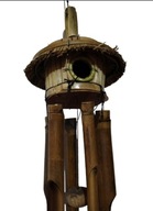 Bambusové zvončeky 30 cm gongová trubica Domček 100 cm okrúhla BÚDKA