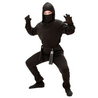 Čierny kostým NINJA SAMURIA WARRIOR 158cm 11-13 rokov Čierny kostým NINJA SAMURIA WARRIOR 158cm 11-13 rokov