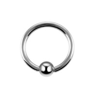 Titánový prsteň s guľôčkou - BCR - PIERCING - 3,0/14/5 Titánový prsteň s guľôčkou - BCR - PIERCING - 3,0/14/5