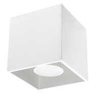 Moderné stropné svietidlo šedé podkrovné štvorcové stropné svietidlo GU10 40W QUAD 1 Sollux Moderné stropné svietidlo šedé podkrovné štvorcové stropné svietidlo GU10 40W QUAD 1 Sollux