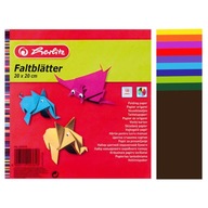 Origami papier 20/20cm 100 listov 10 farieb, Herlitz Origami papier 20/20cm 100 listov 10 farieb, Herlitz