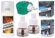 MUGGA Elektro + 2xCartridge 35ml + Sprej Strong 50% DEET 75ml komáre kliešte MUGGA Elektro + 2xCartridge 35ml + Sprej Strong 50% DEET 75ml komáre kliešte