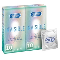 Kondómy Durex 20 Invisible close fit SET