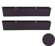 2x ISR800P balkónový box, 80cm kvetináč 2x ISR800P balkónový box, 80cm kvetináč