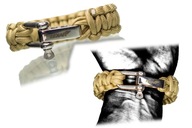 Náramok na prežitie TEXAR paracord Coyote Náramok na prežitie TEXAR paracord Coyote