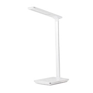 Stolná LED lampa s indukčným nabíjaním, biela, skladacia, 3 prevádzkové režimy Stolná LED lampa s indukčným nabíjaním, biela, skladacia, 3 prevádzkové režimy